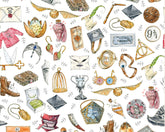 Harry Potter Iconic Symbols Cotton Fabric
